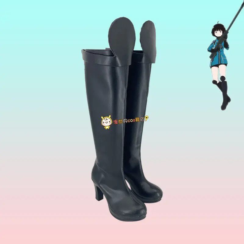 

Anime World Trigger Amatori Chika Cosplay Shoes Boots Woman Girl Halloween Party Carnival