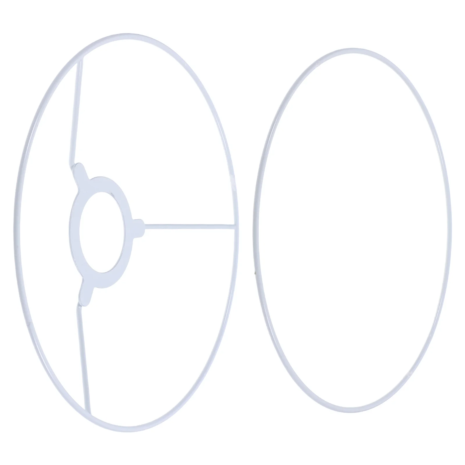 

1Set Lamp Shade Ring Frame DIY Round Drum Lampshade Holder for Table Floor Lamp Wire Frame Kit Lampshade Making Kit