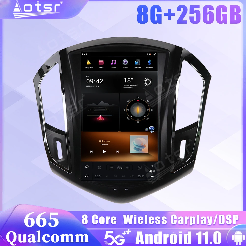 

Qualcomm Snapdragon 665 Android 11 Car Radio For Chevrolet Cruze 2012 2013 2014 2015 Receiver Carplay GPS Stereo Head Unit