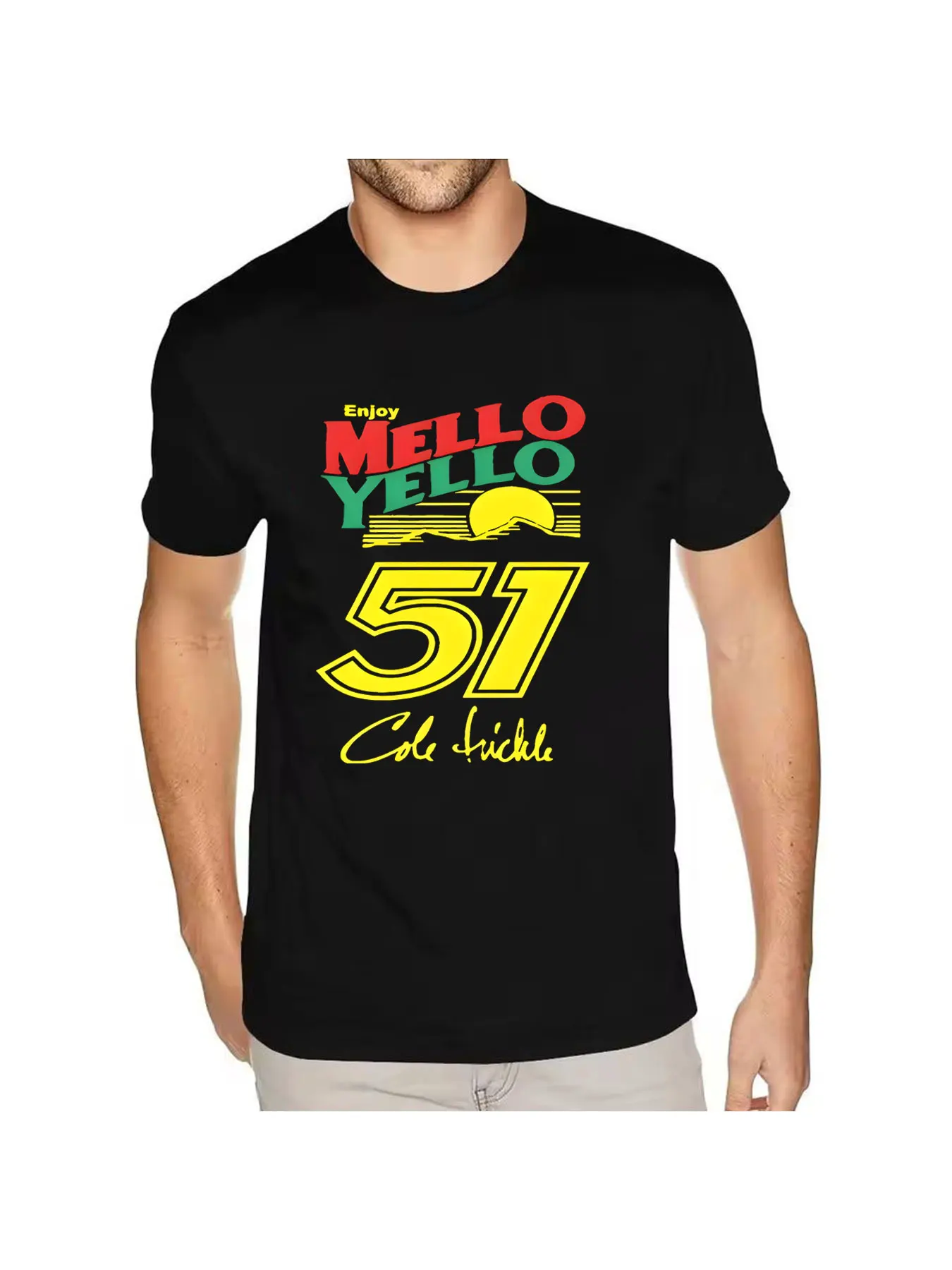 51 Mello Yello Cole Trickle – Days of Thunder Camiseta gráfica unisex de algodón puro, transpirable y cómoda, ropa informal para las 4 estaciones