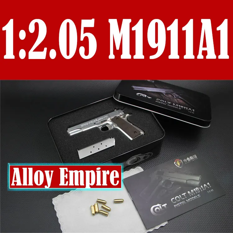 1:3 M1911 المفاتيح قذيفة إخراج 92F مسدس لعبة جمع سبيكة مسدسات مفتاح سلسلة هدية للرجال الأولاد جمع