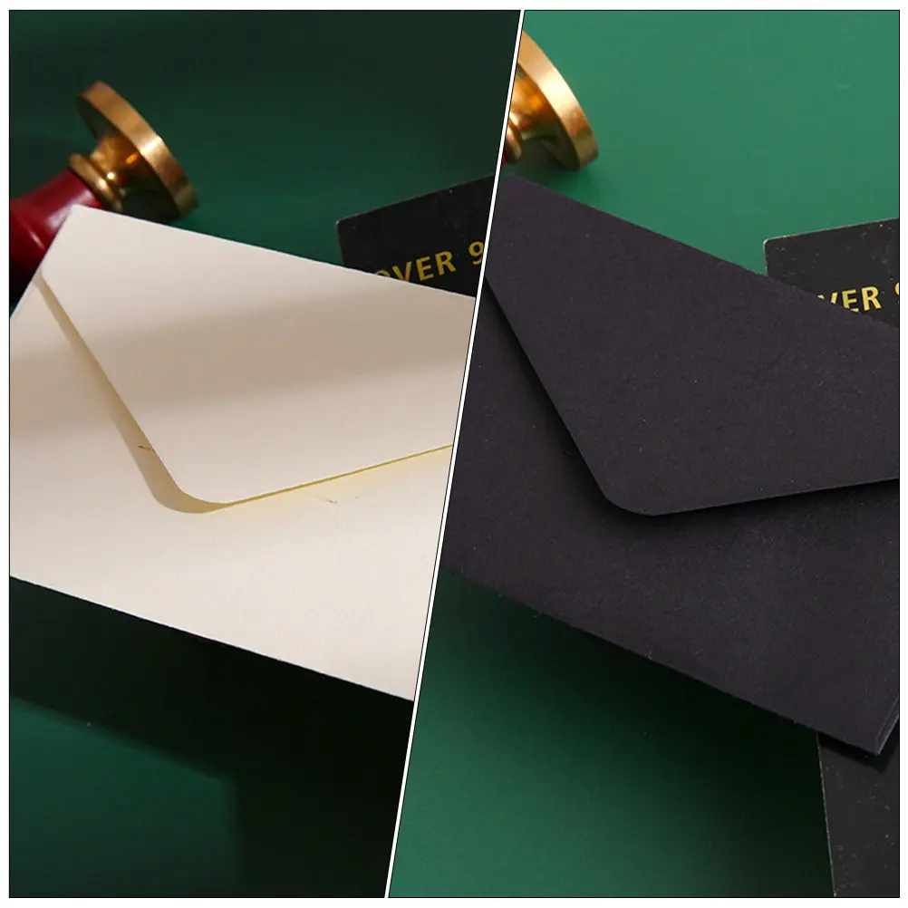 30Pcs Kraft Paper Retro Envelopes Rectangular Adorable Letter Envelopes for Wedding Invitations Blessing Messages Home