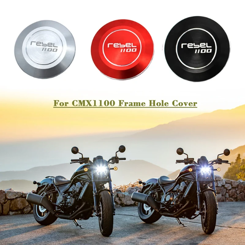 2PCS Frame Hole Cover Caps Plug Decorative Frame Cap Set For Honda CMX1100 REBEL1100 CMX 1100 Rebel 1100 2021 2022