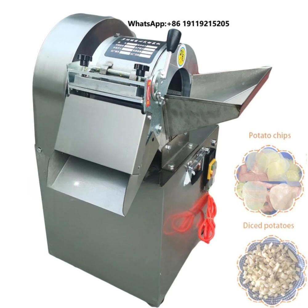 110V Automatic Vegetable Cutter  Commercial Electric Potato, Carrot and Ginger Slicer