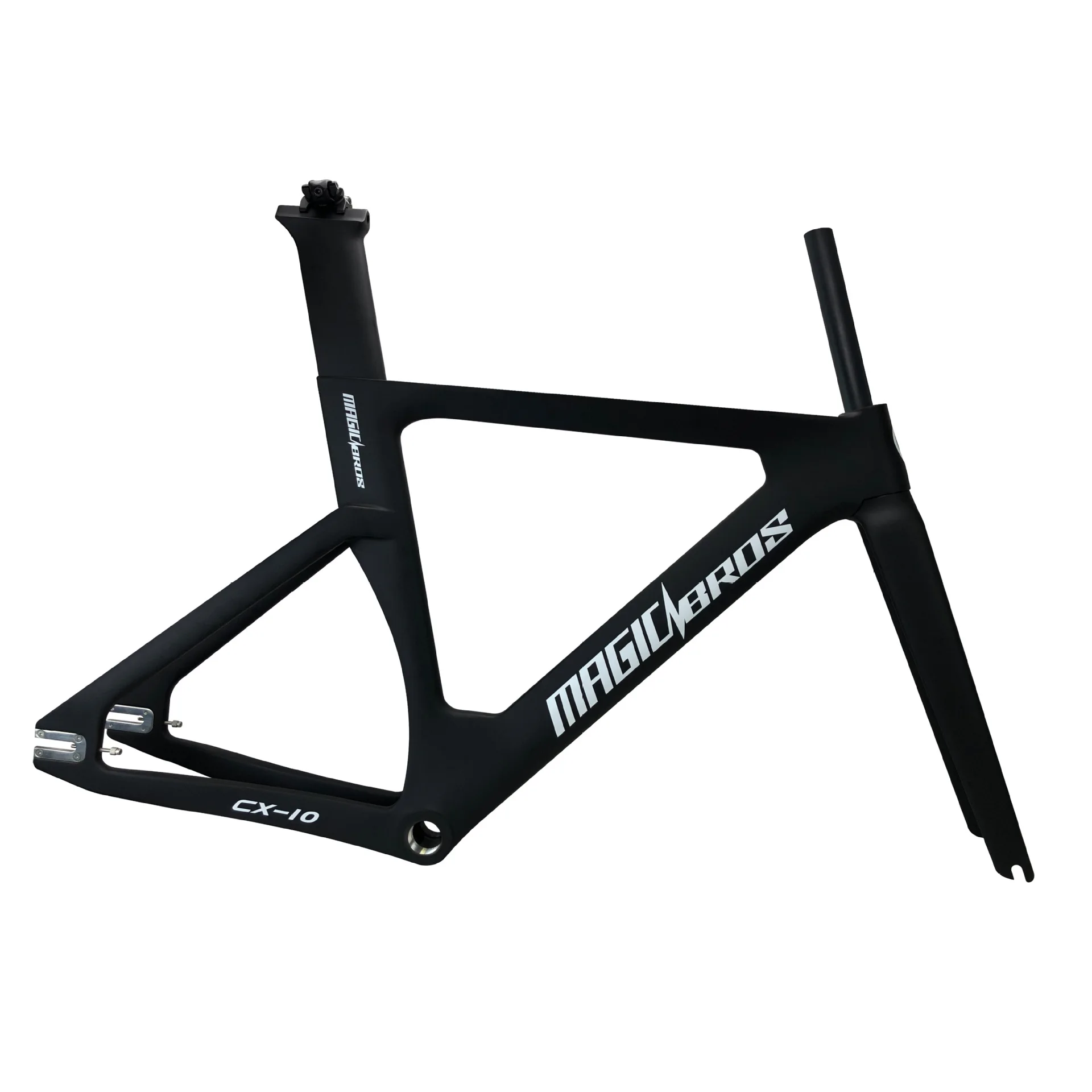 MAGICBROS Carbon Dead Speed Frame Set CX-10 curved Handlebar show frame 700c aerobour frame