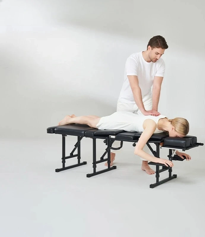 BFolding Portable Portable Chiropractic Massage Bed Adjustable Lifting Massage Bed