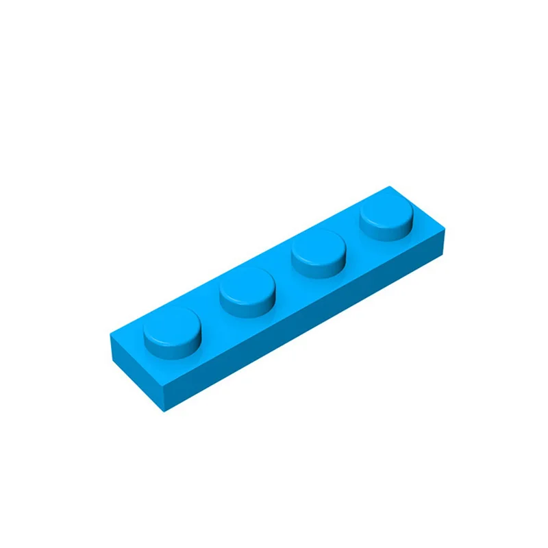Buildmoc 10 pçs monta partículas 3710 1x4 para blocos de construção peças diy tijolos educativos elétricos crianças presentes brinquedos