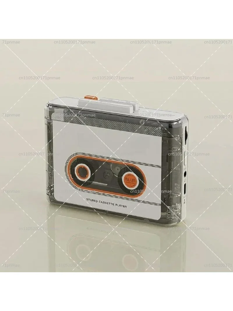 Retro Stereo Cassette Player Bluetooth Portable Transparent Shell Walkman Single Player