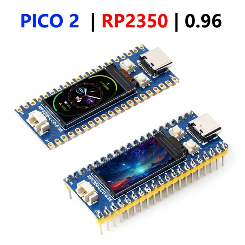 

Well Made-For Raspberry Pi Pico 2 RP2350 Development Board With 0.96Inch IPS LCD Display RP2350A Compatible With Raspberry Pi Pi