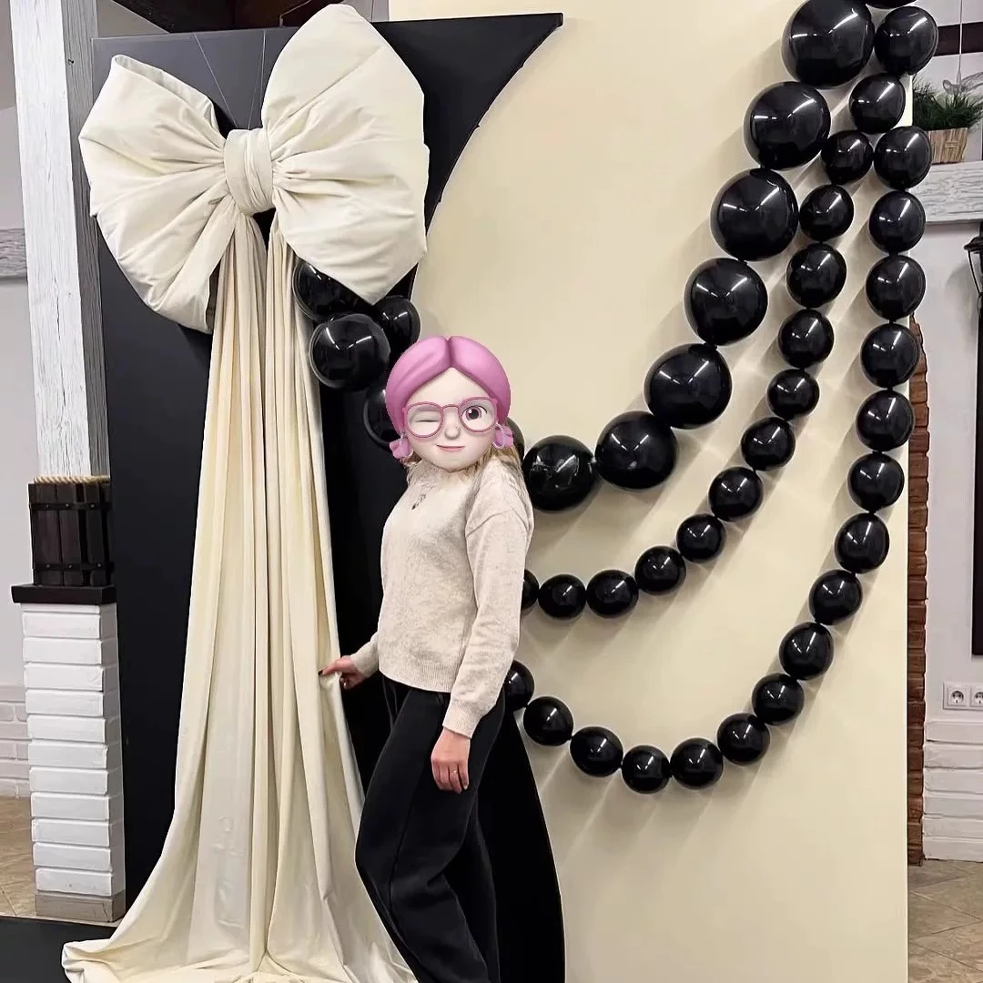 Large Bow Decoration Proposal Birthday Decoration Props Finished Velvet Satin Trailing