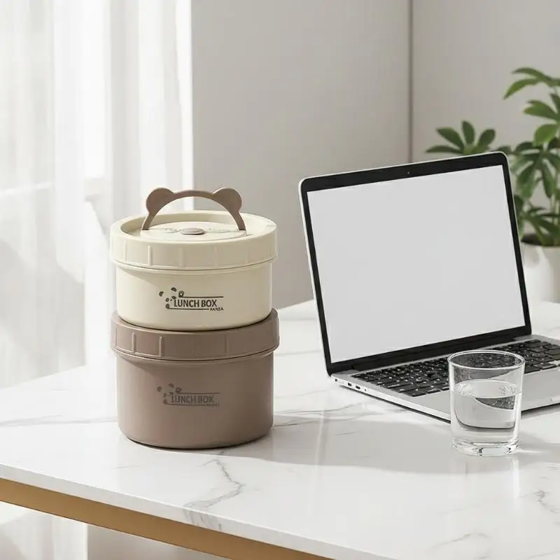 Stackable Thermal Food Container for Adults and Kids with Insulated Design for School and Office