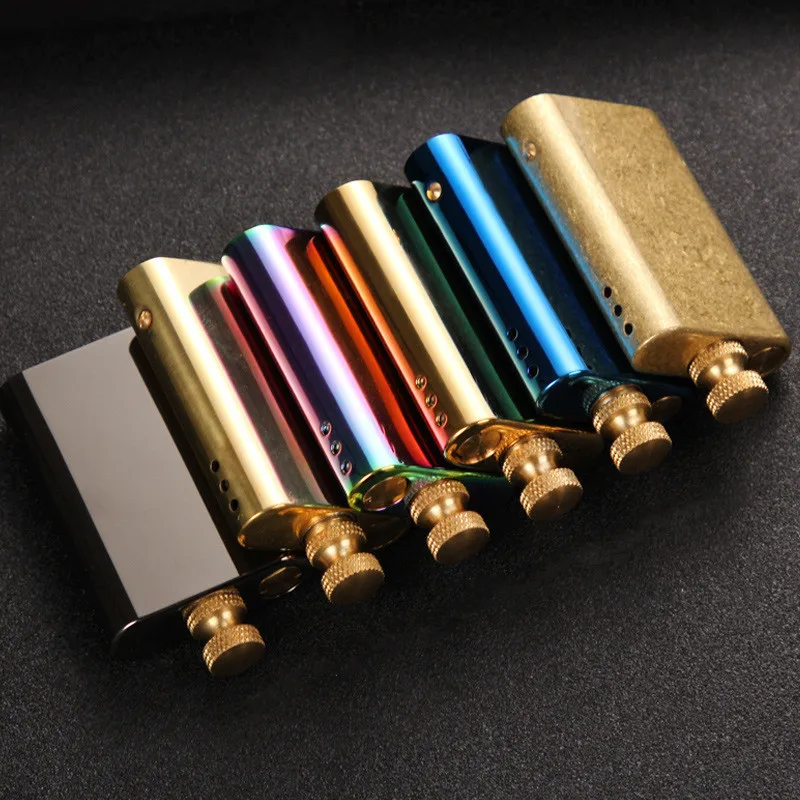 ZORRO Old-fashioned Retro Personality Brass Kerosene Lighter Outdoor Windproof Fire Box 10,000 Times Match Plug Screw Lighter