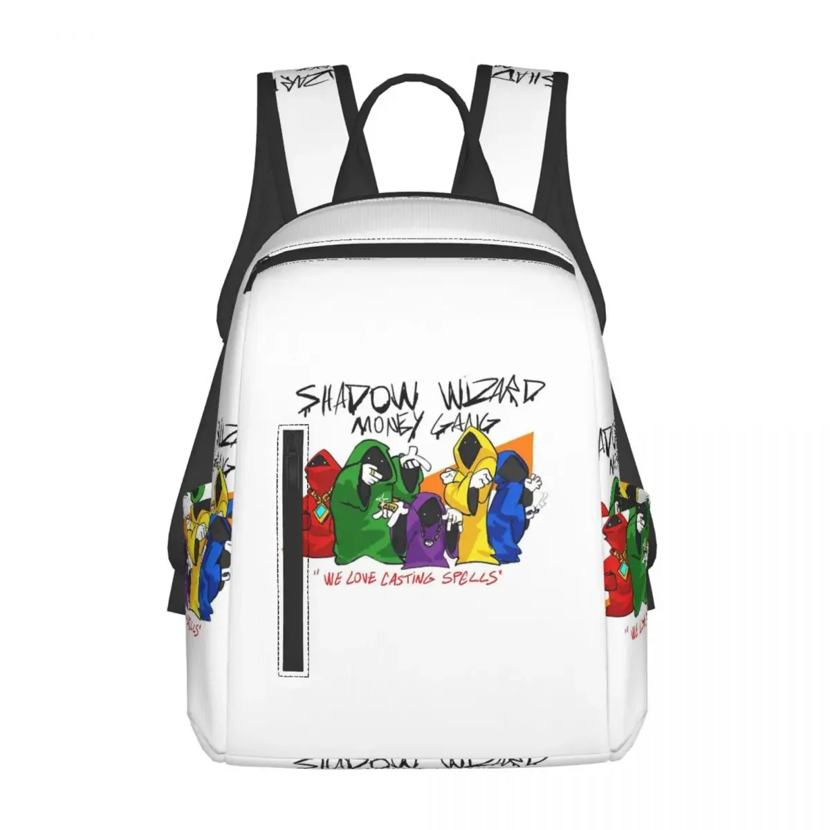 Shadow Wizard Money Gang We Love Casting Spells Backpack Large Capacity Children BookBag School Bag Shoulder Bags for Men Women