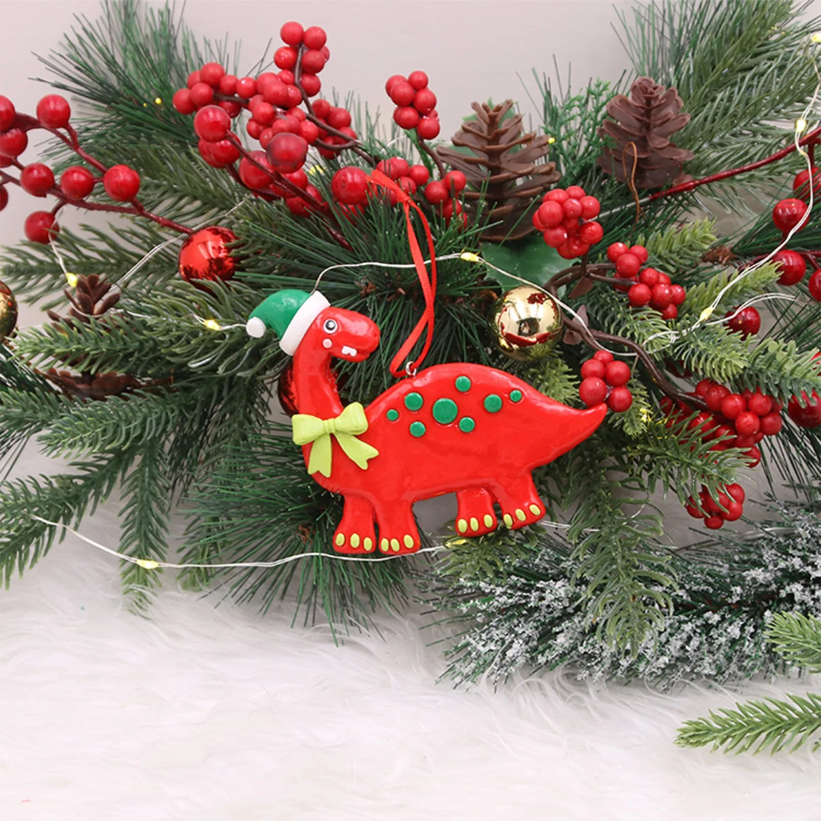 Chrismtas Tree Pendants Gremlins Fairy Christmas Ornaments Holiday Party Decoration Dinosaur Penguin Santa Snowman Pendant