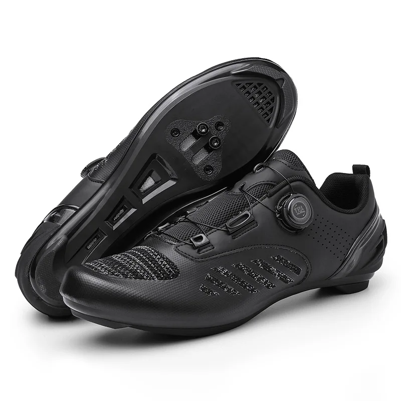 Cycling Shoes Men Women Road MTB Bike Shoes Breathable Hard Sole Hook Loop Strap Clipless Non Slip Outdoor Bicycle Training Shoe