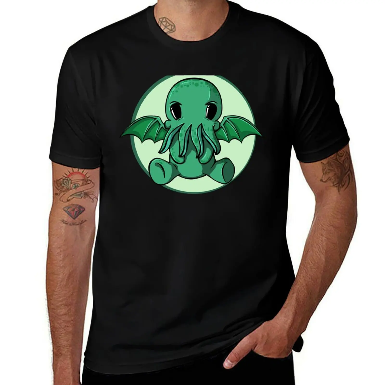 Cthulhu smirk T-Shirt Casual Minimalist Short Sleeve Top