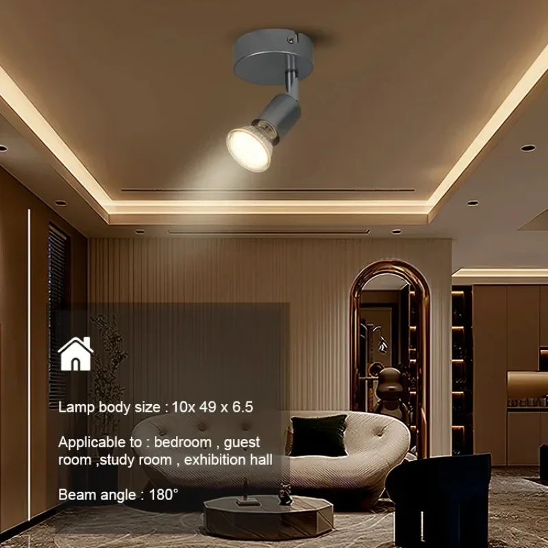 LED Spotlight GU10 Warm White Pivoting 1 Head Hot Selling Design LED Ceiling Light I Wall Spot Light