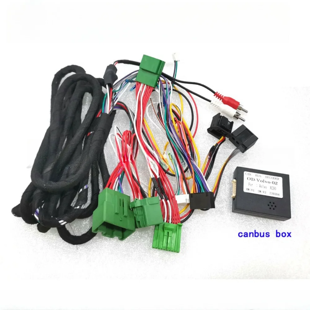 For Volvo XC90 high end s90 v90 cable Car 16 Pin Wiring Harness Adapter Canbus Box OD-Volvo-02 Decoder Android Radio Power Cable