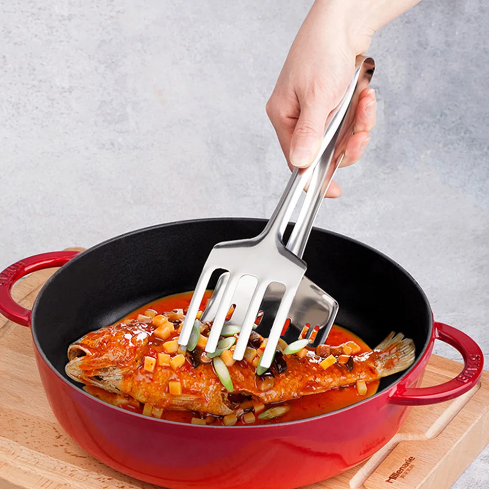 

Hollow Fish Shovel Spatula Silver Rustproof Wear-Resistant Sieve Oil Easily Exquisite Craftsmanship Deform-Resistant