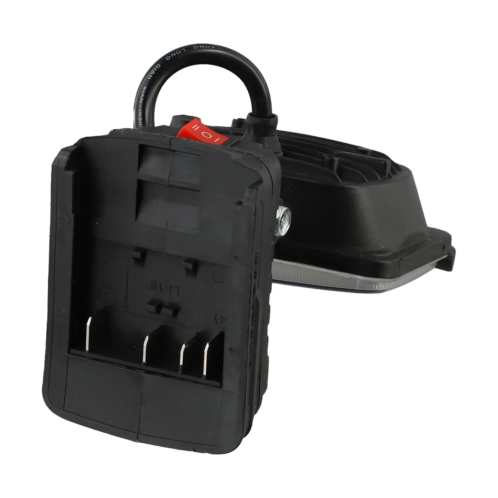 Cordless Rotatable LED Work Light Designed to Accommodate For bosch 18V Batteries Enhances Visibility at Jobsites