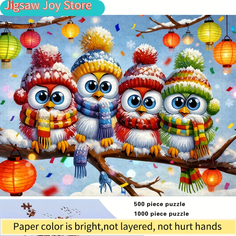 

500/1000pcs Adult Puzzle | High-Quality, Stress-Relieving Fun Family Game, Ideal for Birthdays, Christmas, Halloween, and Gift