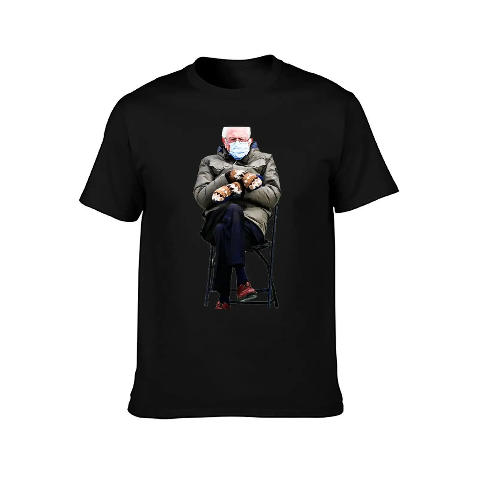 Curmudgeonly Mitten Bernie T-Shirt Stylish Print Short Sleeve Tee T-Shirt