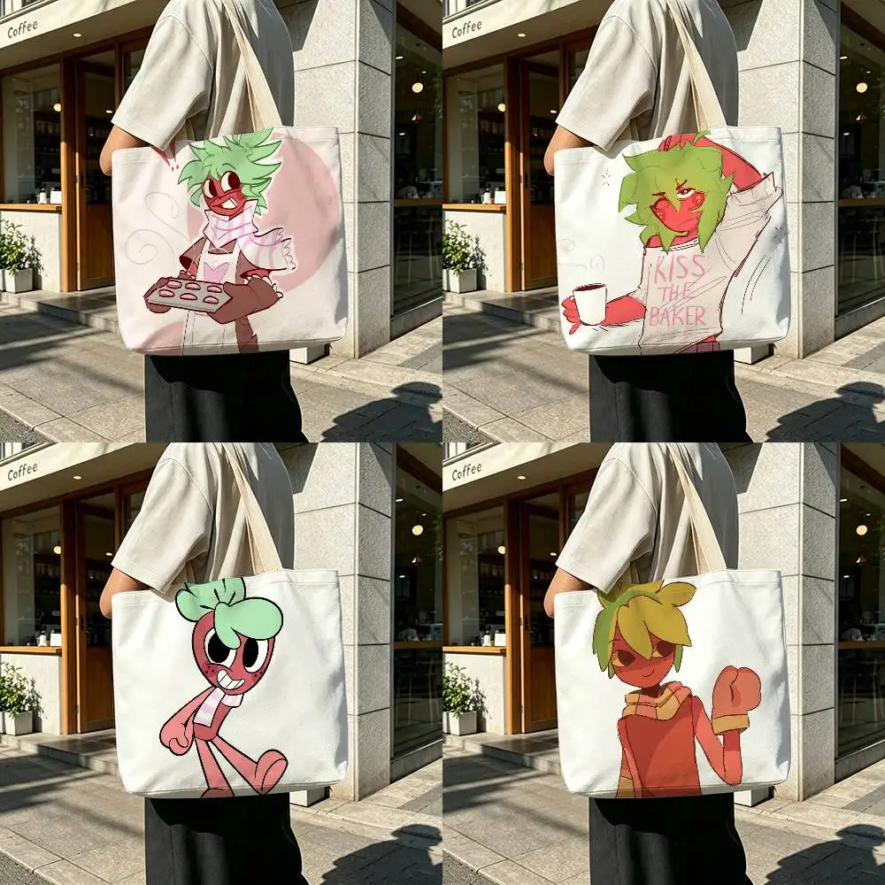 Sprout D-Dandys W-World Printed Canvas Shoulder Tote Bag for School Work and Commute
