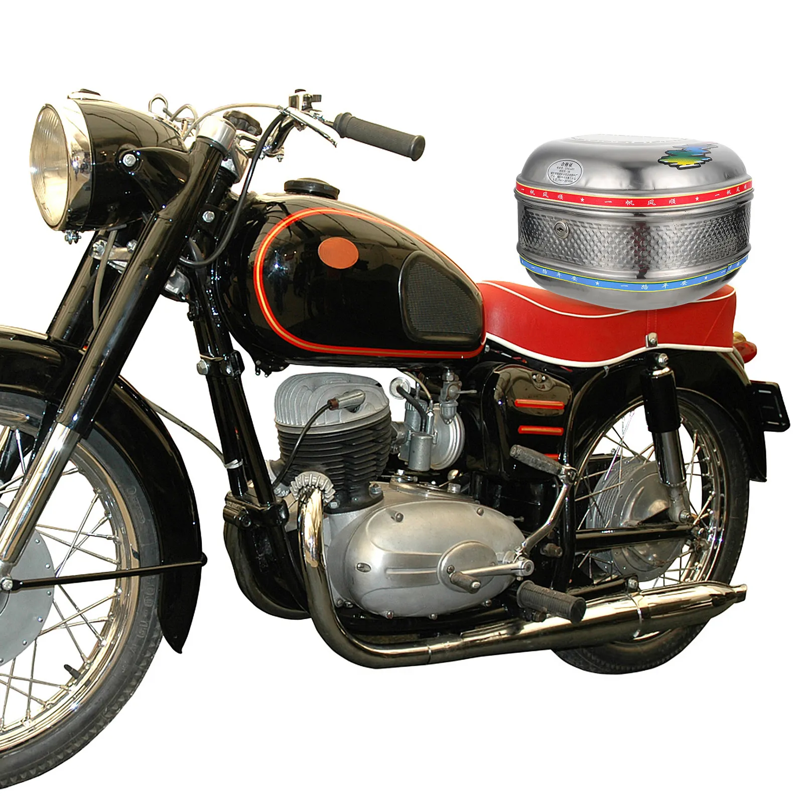 

1Pcs Motorcycle Rear Seat Bag Stainless Steel Waterproof Tail Trunk Large Capacity Durable Storage Pack for Dirt Bike