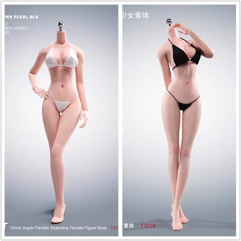 

【IN STOCK】ANT 1/6 Slim T303 with Makeup Super Movable Female Body, Steel Frame, Rubber-covered Movable Doll, Toy Gift Collection