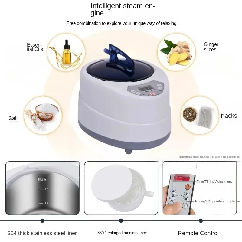 Steam Generator 220V/110V EU US Plug 1000W Upgrade Capacity 2L Home Steamer Pot For Sauna Water Vapor