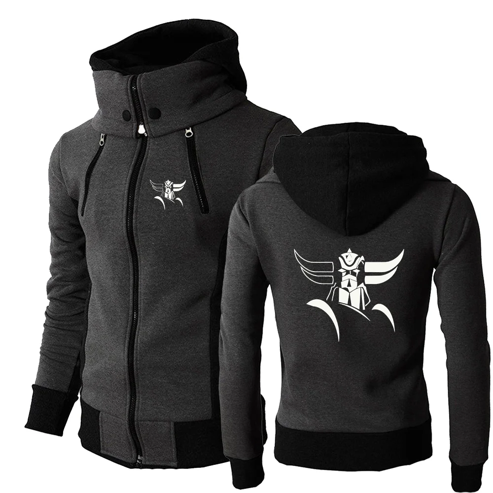 

Mazinger Z Autumn Men Sweatshirts Long Sleeve Jacket Hoodie Zipper Closure Jacket Male Hoodies Sweatshirt Slim Fit Male Clothing