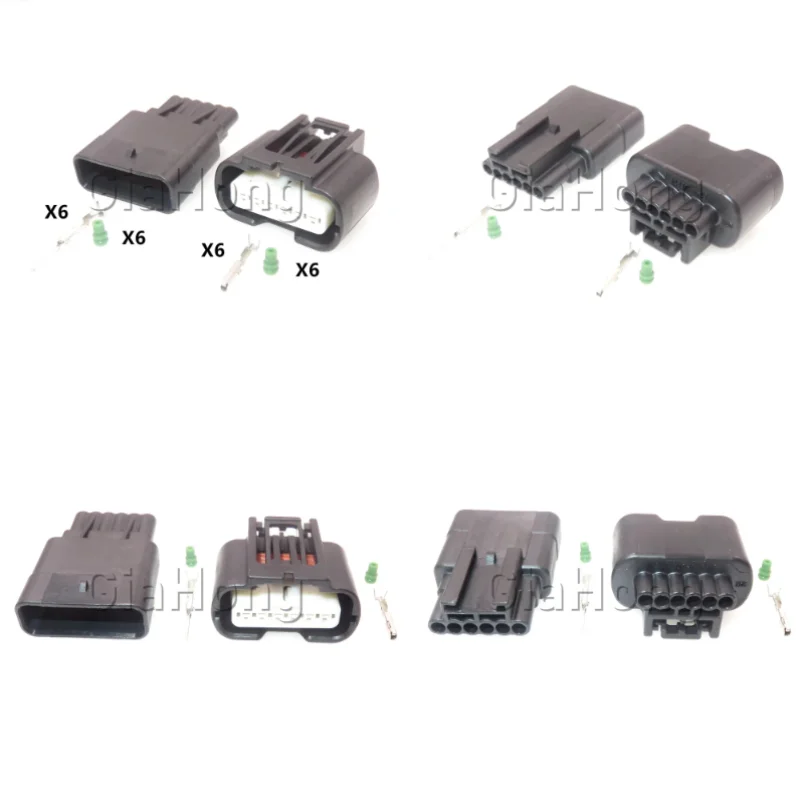 1 Set 6 Ways Parts 7287-1380-30 AC Assembly Car Electrical Socket For Honda Automobile Accelerator Pedal Sealed Wire Connector