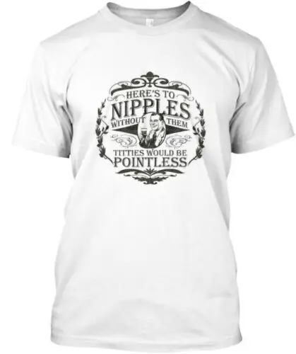 Nnd National Nipple Day T-Shirt Made in the USA Size S to 5XL