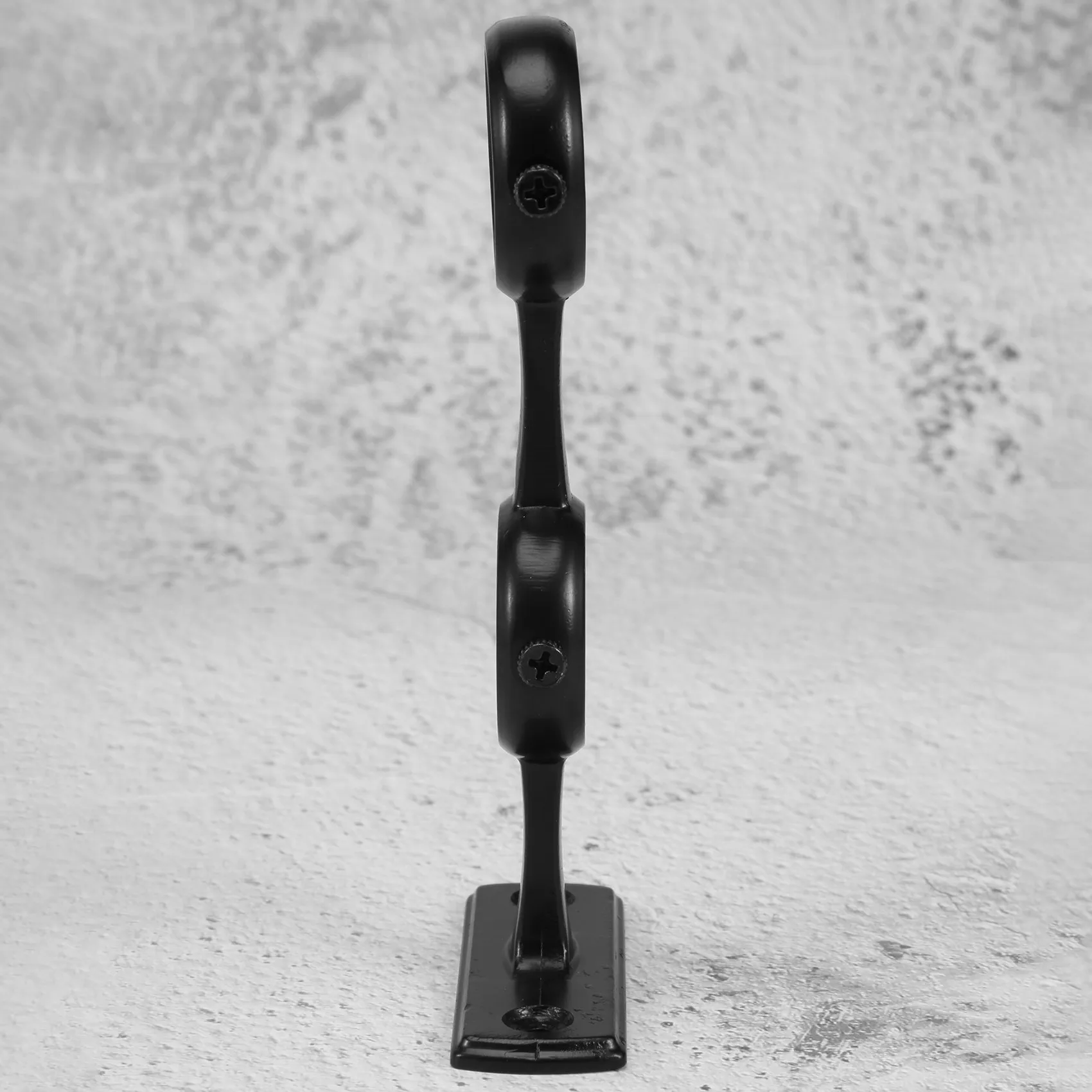 

ABFA Curtain Rod Bracket Sturdy Adjustable Double Curtain Rod Brackets Circle Curtain Rod Holders for Diameter Below 1.1 Inch