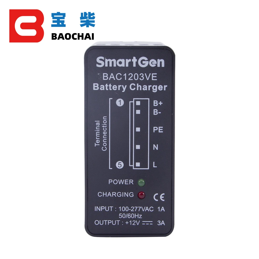 SmartGen BAC1203VE BAC1203VL 3A 12 فولت وحدة شاحن بطارية ذكي تلقائي شواحن بطارية مولد قوي