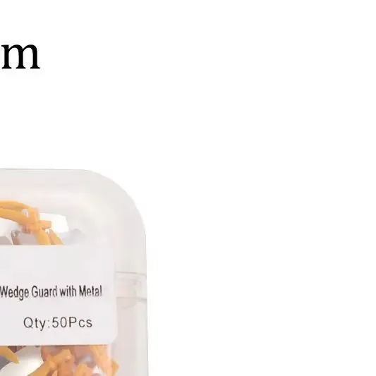 

50 Pieces Blade Wedge with Steel Matrix Dental Fender Wedges Interproximal