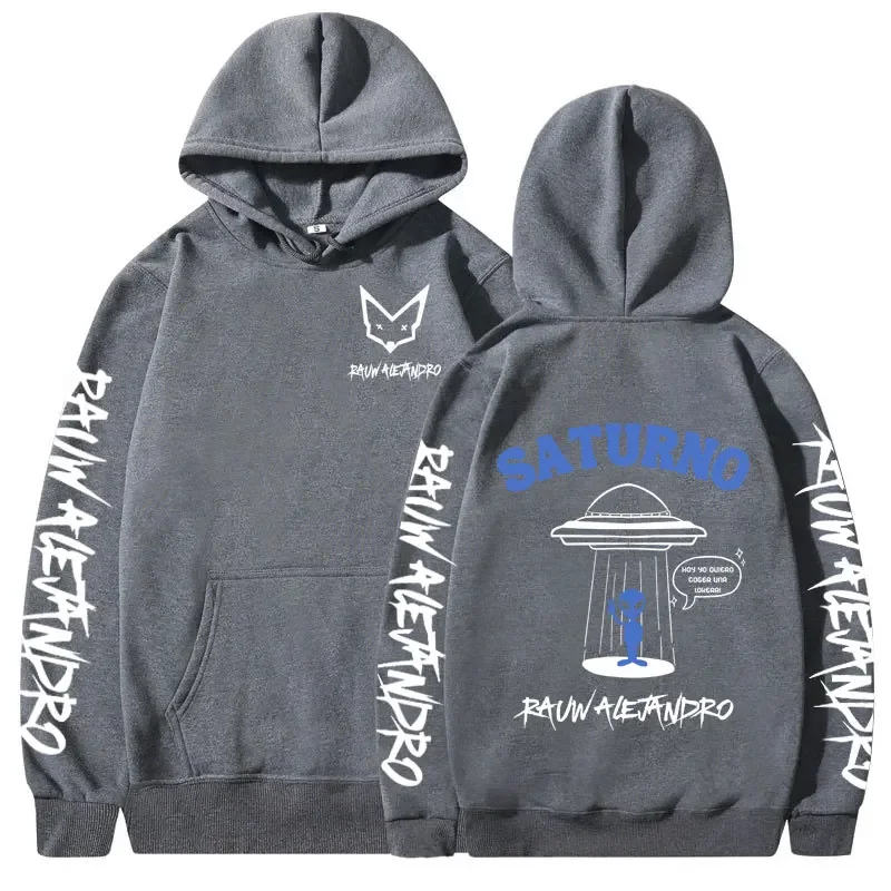 Rauw Alejandro Saturno World Tour Concert Hoodies Men Women Clothing Harajuku Pullovers Fashion Hip Hop Long Sleeve Sweatshirts