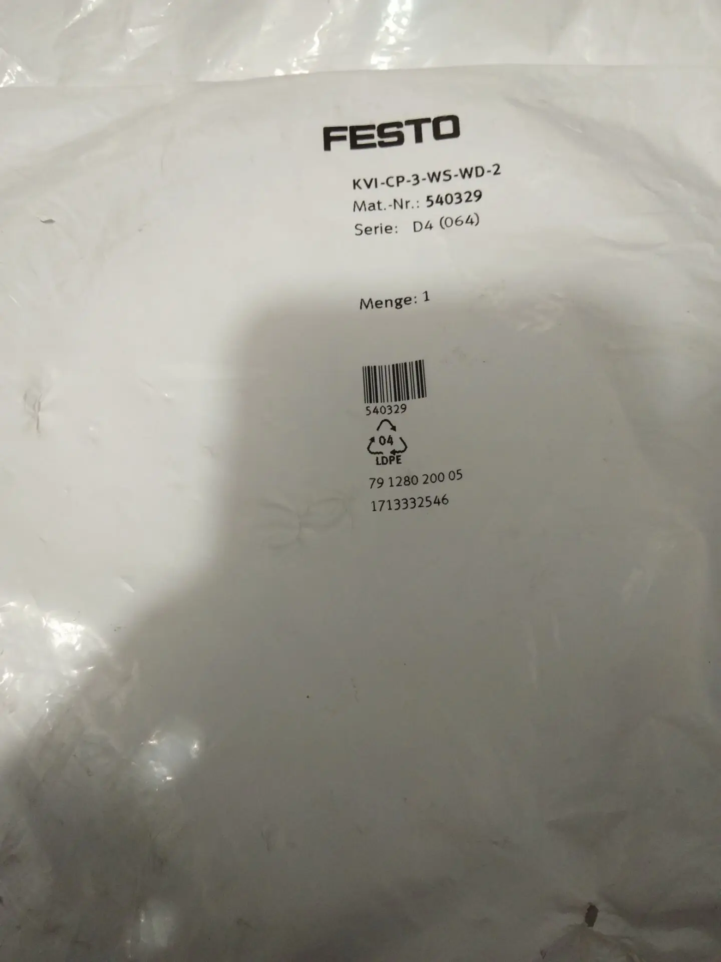 FESTO FESTO Connecting Cable KVI-CP-3-WS-WD-2 540329 Original And Genuine Stock