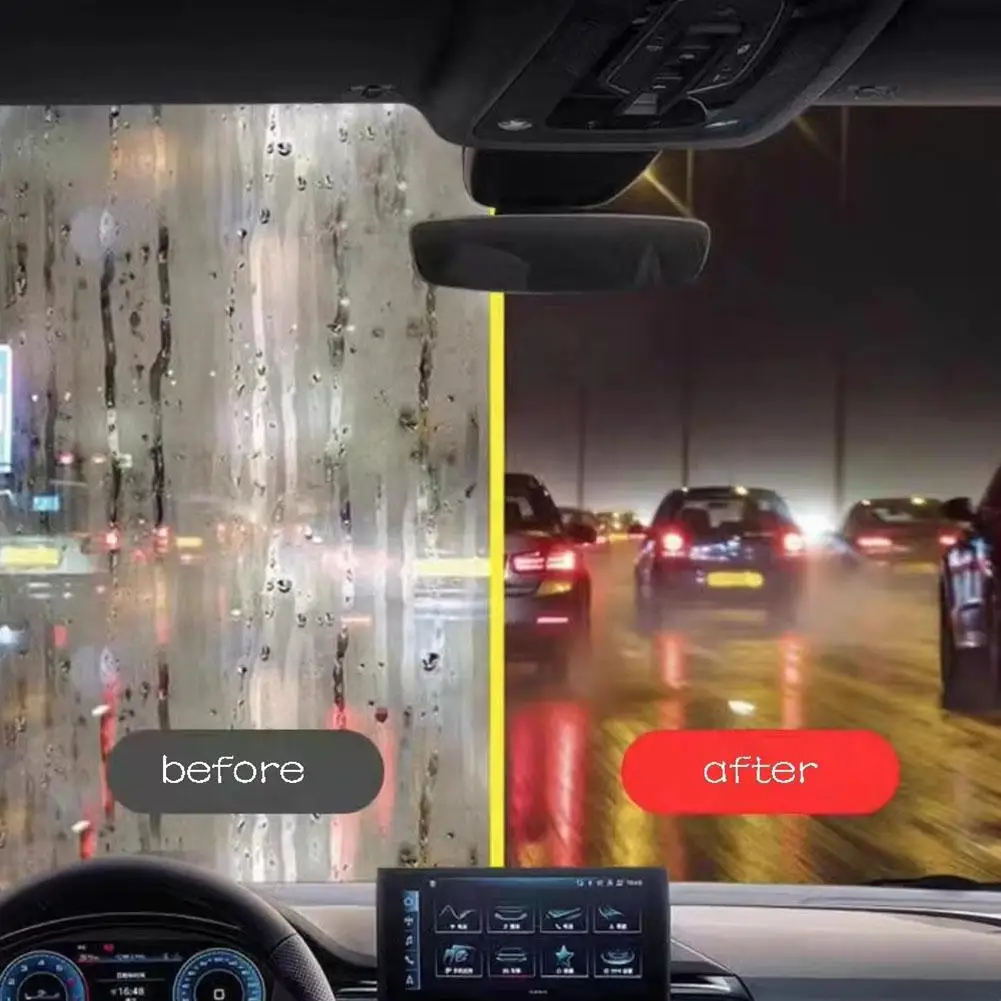 Car windshield oil film remover for rainy days auto window clear vision Hydrophobic coating strong dirt removal cleaning brush image 3