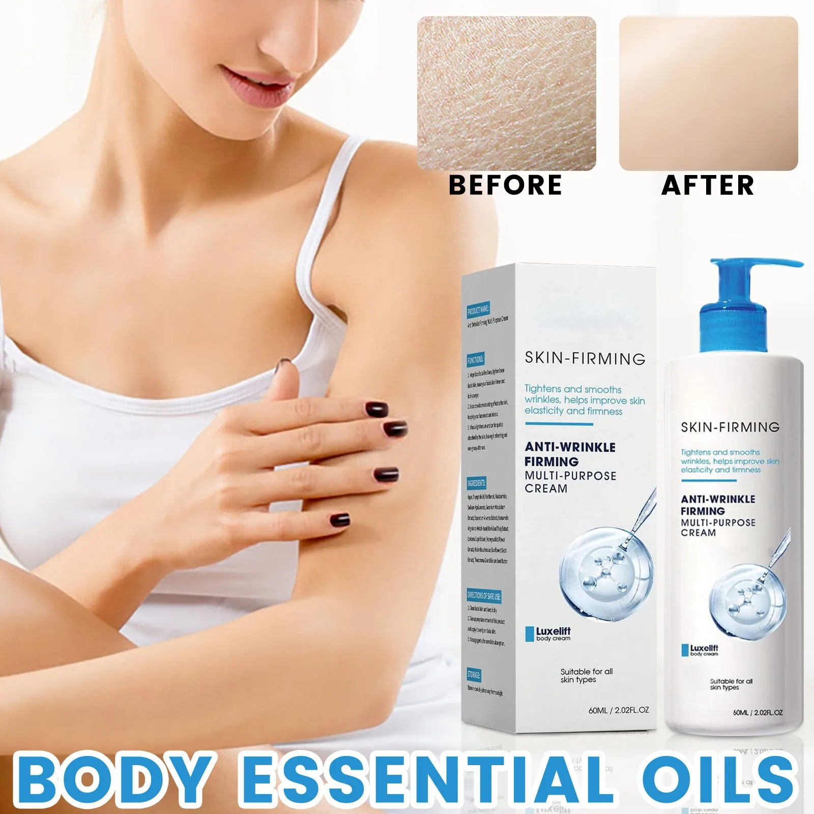 

Укрепляющий крем для тела, подтягивающий, улучшающий провисание кожи, лосьон для увеличения эластичности, питательный, увлажняющий, лифтинг, осветляющий уход за кожей