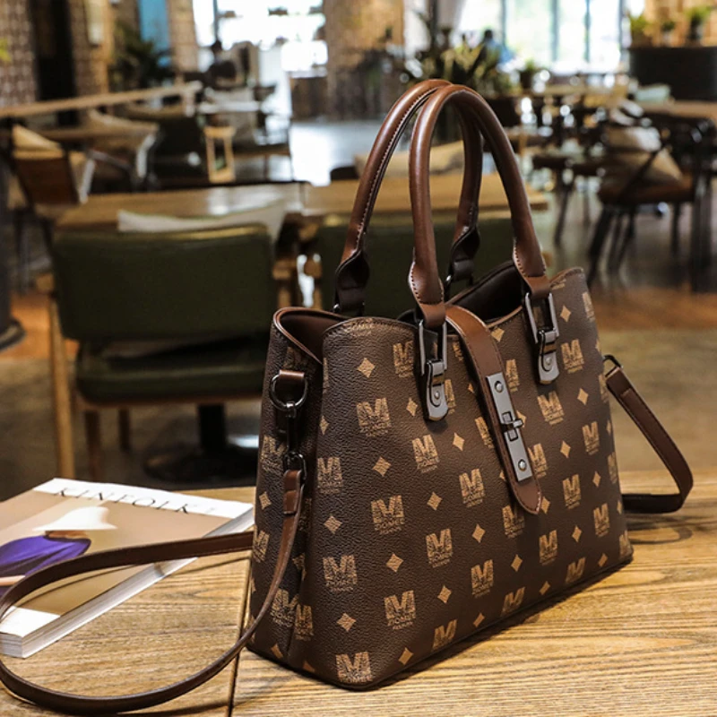 High Quality Women's Bag Retro Large Capacity Handbag Light Luxury Classic Tote Bag Fashion Shoulder Crossbody Bags