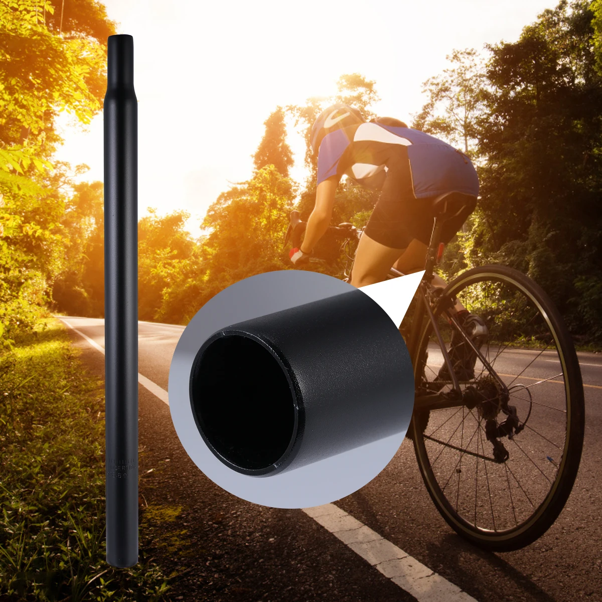 Aluminium Alloy Bike Seat Post Durable Long Lasting Simple Design Practical Use Easy Install Suitable Road Bikes