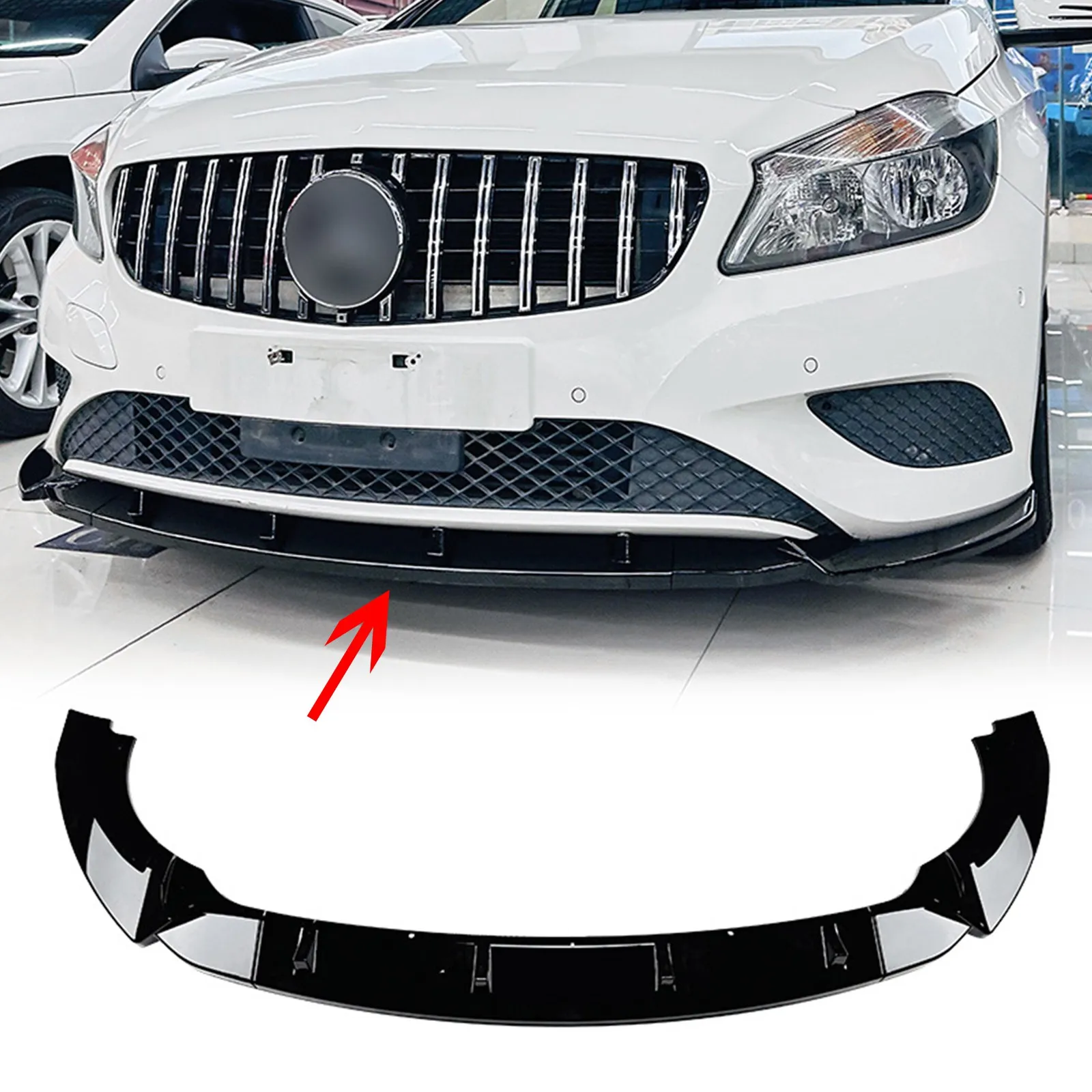 

Передний бампер автомобиля, обвес, комплект, внешний сплиттер, диффузор, детали для Mercedes-Benz A Class W176 2013 2014 2015