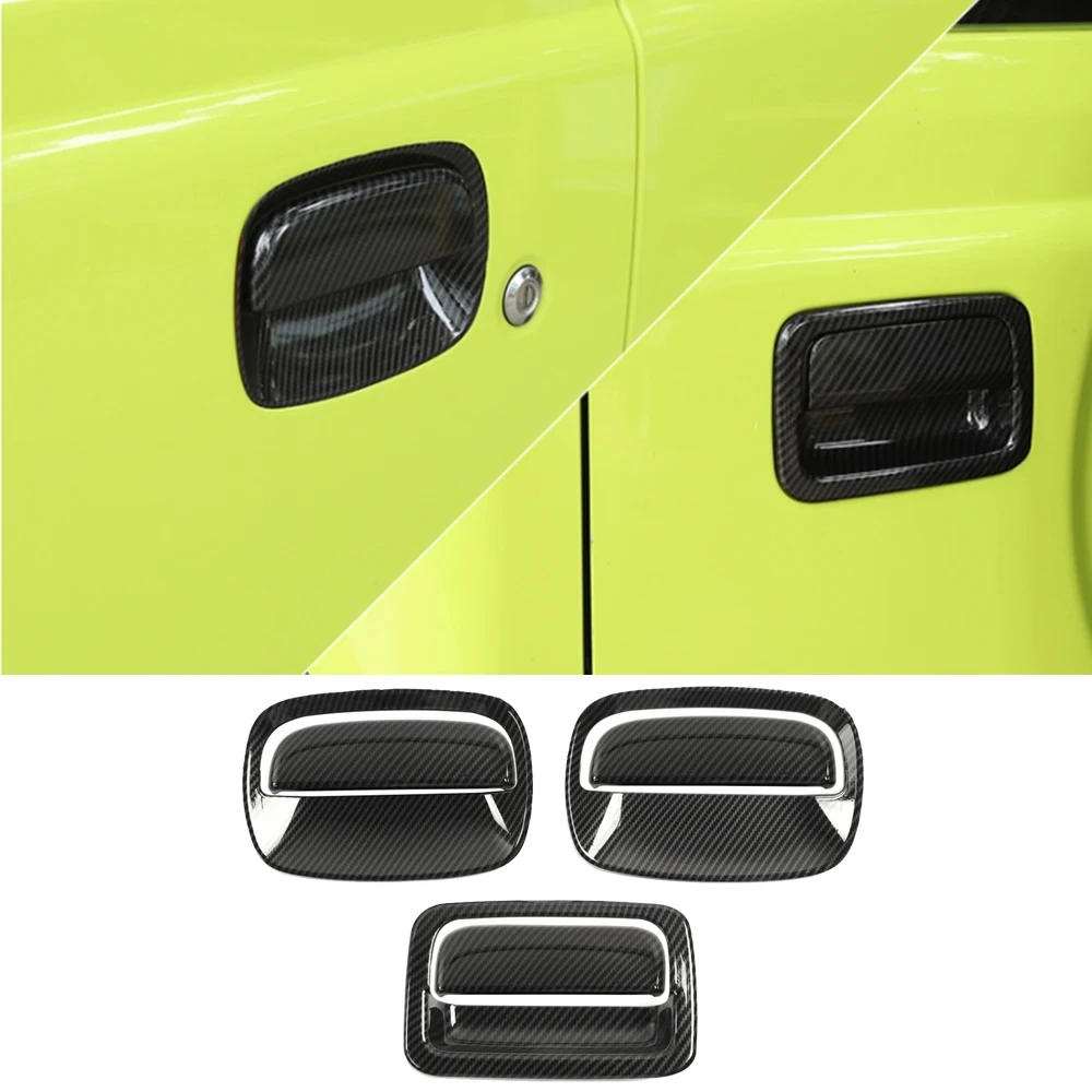 

High Quality Car Side Door Rear Tail Door Handle Decoration Cover For Suzuki Jimny JB74 JB64 2018-2021