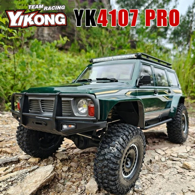 

New upgrade 1/10 Yk4107 Pro Remote control four-wheel drive climbing off-road vehicle brushless external motor RC toy