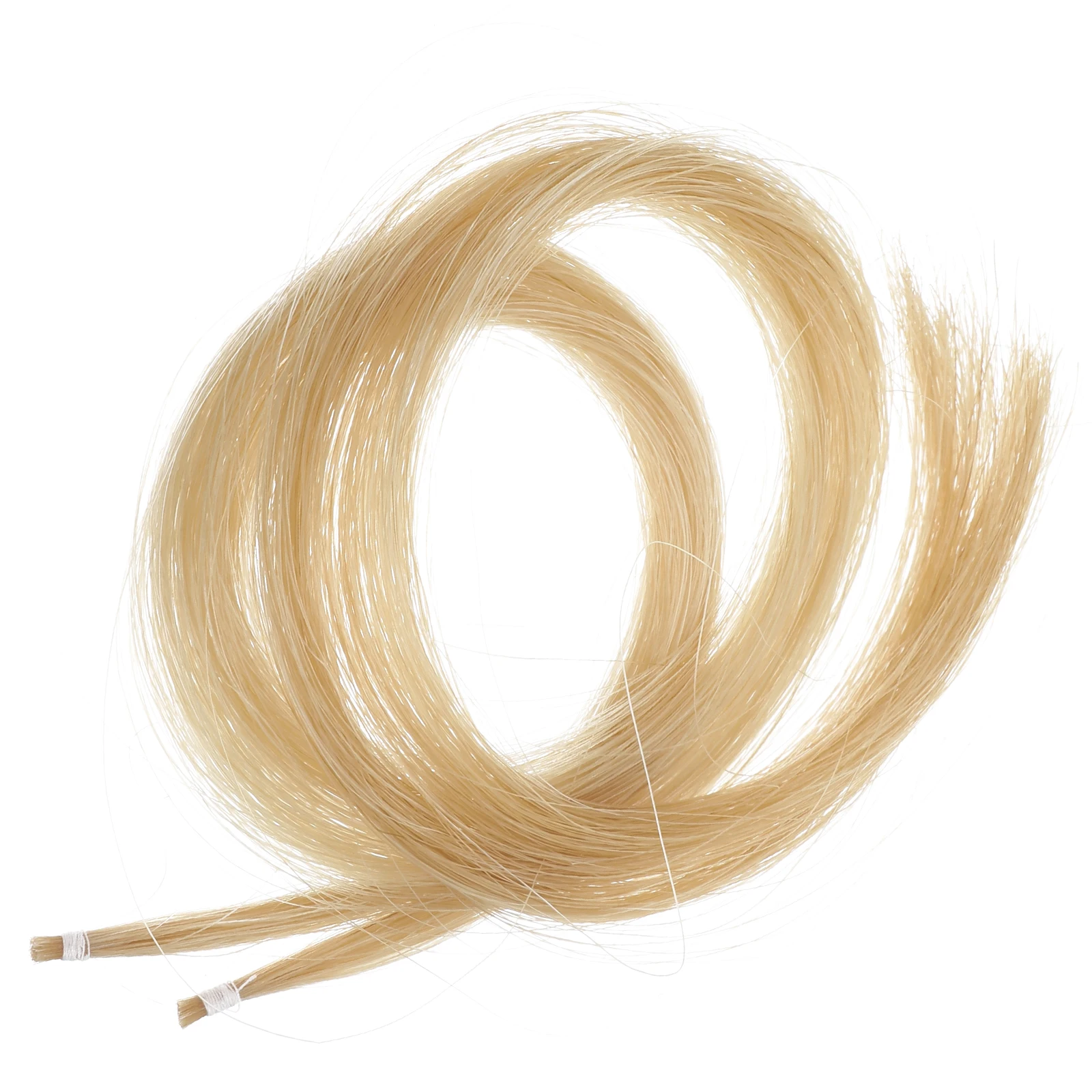 

2 Hanks Genuine Mongolian Horse Hair for Violin Bow Replacement Suitable for Cello Viola Erhu String Bows High Elasticity Easy