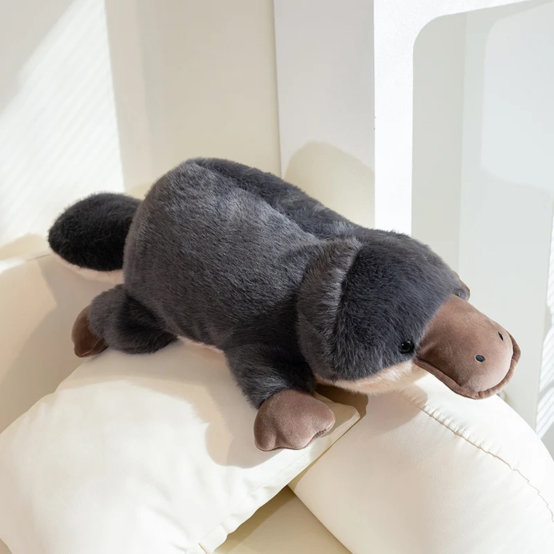 Cute Platypus Plush Toy Lifelike Fluffy Platypus Soft Doll Real-life Stuffed Animals Kids Toy Birthday Gift