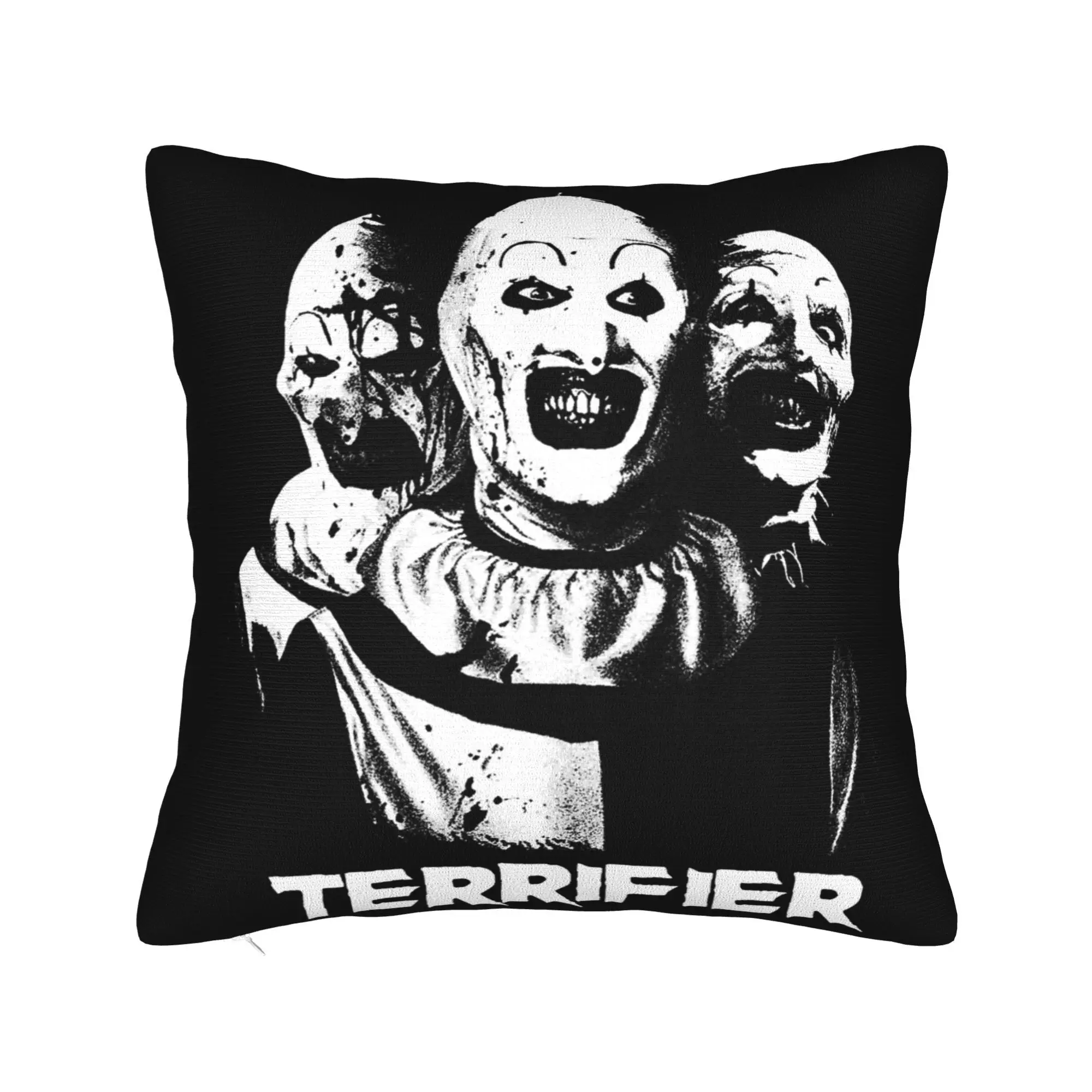 Terrifier Pillowcase Soft Polyester Cushion Cover Decor  Throw Pillow Case Cover Home Drop Shipping 40X40cm