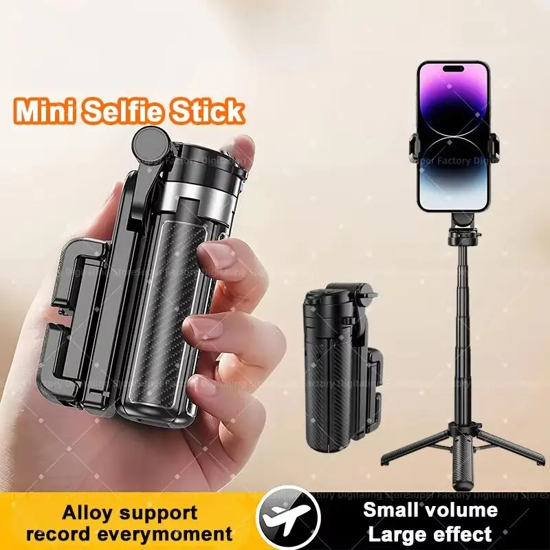 New Stable Selfie Tripod Metal Stand Phone Stand Suitable for Outdoor Travel Photography Suitable for iPhone Android 2026