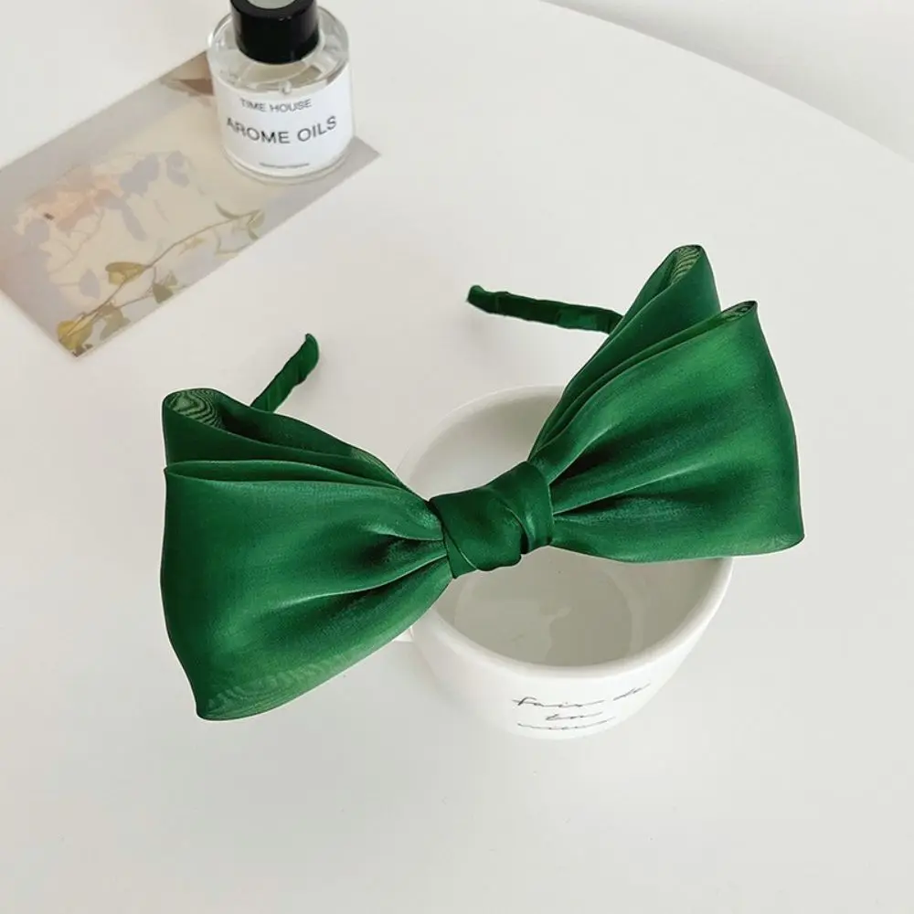 

Girls Super Fairy Headwear Headress Mesh Barrette Bright Silk Hairband Bow Hair Hoop Women Headband Korean Style Hairband